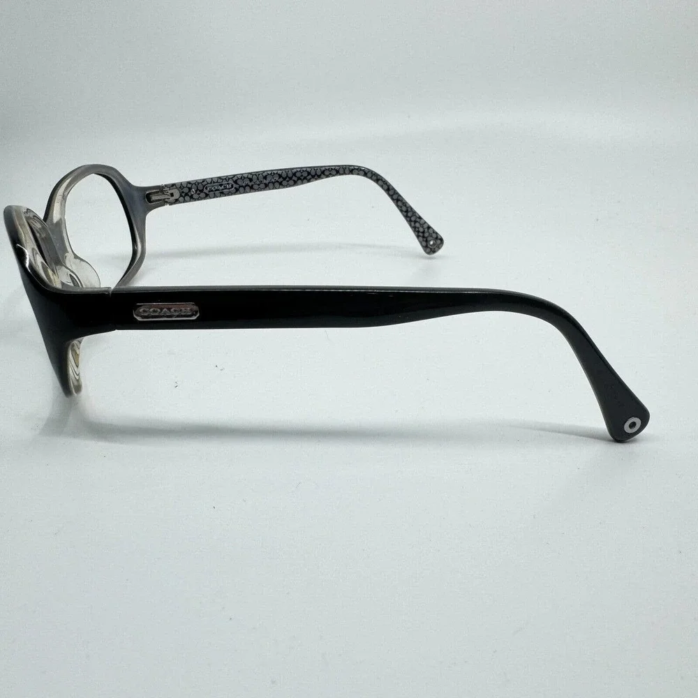 COACH Maya Womens Sunglasses S813 Glossy Black Frames Gray Lens 57-17-125 H9796f